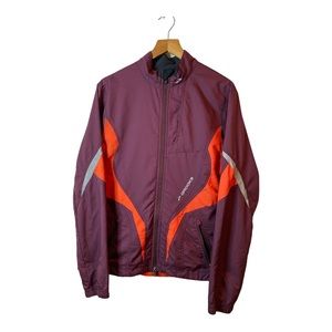 Brooks Running Jacket Womens Size M full zip windbreak vented long sleeve